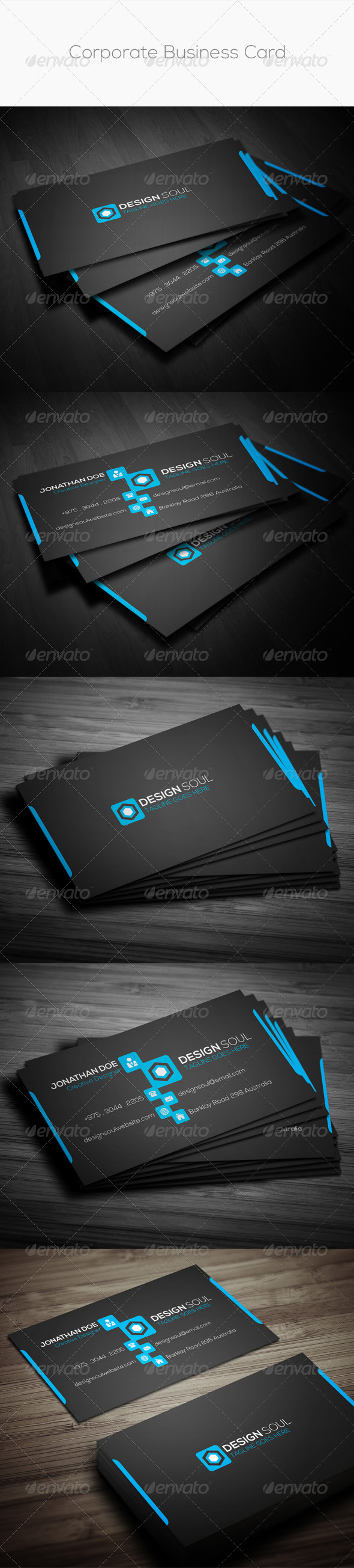 GraphicRiver Corporate Business Card 8745391 GraphicRiver Corporate Business Card 8745391