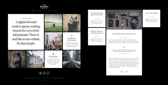 Bleecker - Responsive Retina-Ready WP Portfolio