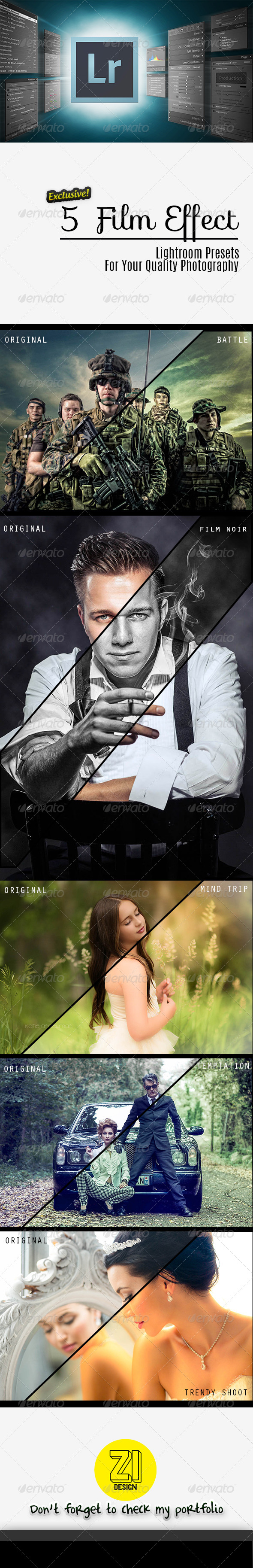 GraphicRiver 5 Film Effect Lightroom Presets 8745025 GraphicRiver 5 Film Effect Lightroom Presets 8745025