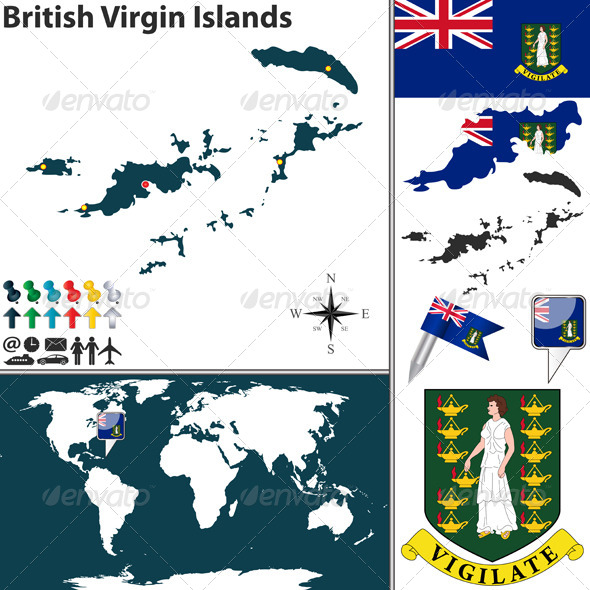 GraphicRiver Map of British Virgin Islands 8750907 GraphicRiver Map of British Virgin Islands 8750907