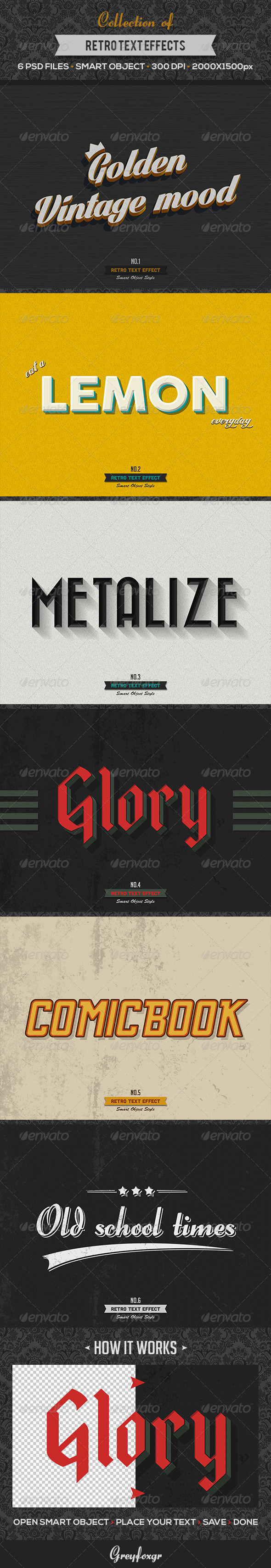 GraphicRiver Retro & Vintage Text Effects Collection 8751628 GraphicRiver Retro & Vintage Text Effects Collection 8751628