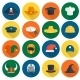 Hat Flat Icons