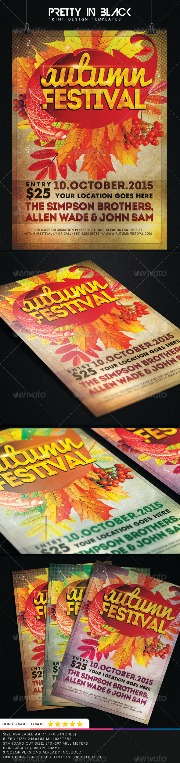 GraphicRiver Autumn Festival Flyer 8751721 GraphicRiver Autumn Festival Flyer 8751721