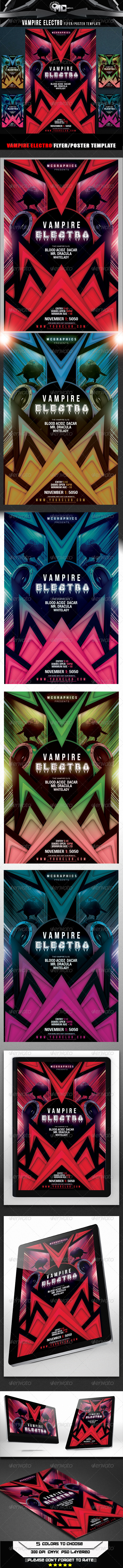 GraphicRiver Vampire Electro Flyer Template 8751814 GraphicRiver Vampire Electro Flyer Template 8751814