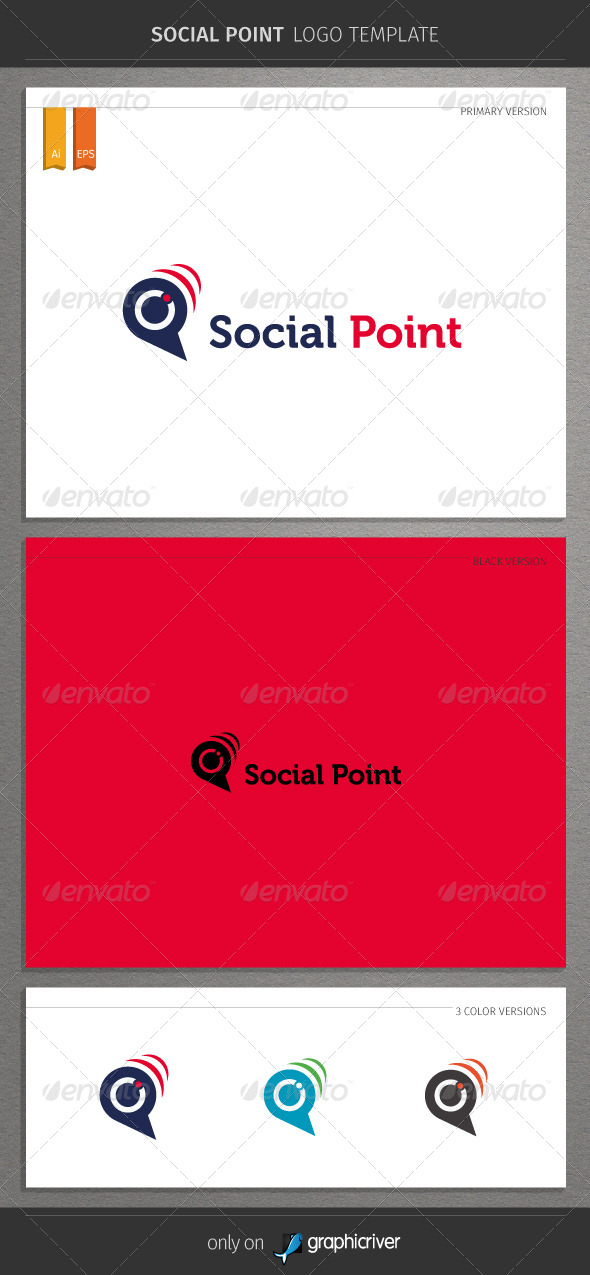 GraphicRiver Social Point Logo 8753828 GraphicRiver Social Point Logo 8753828