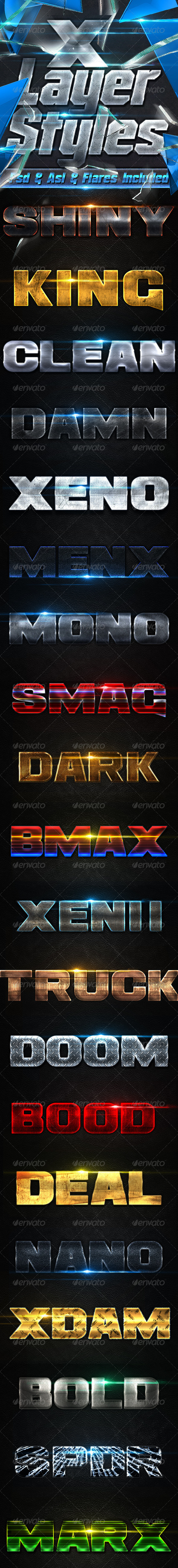 GraphicRiver X Metal Styles 8753944 GraphicRiver X Metal Styles 8753944
