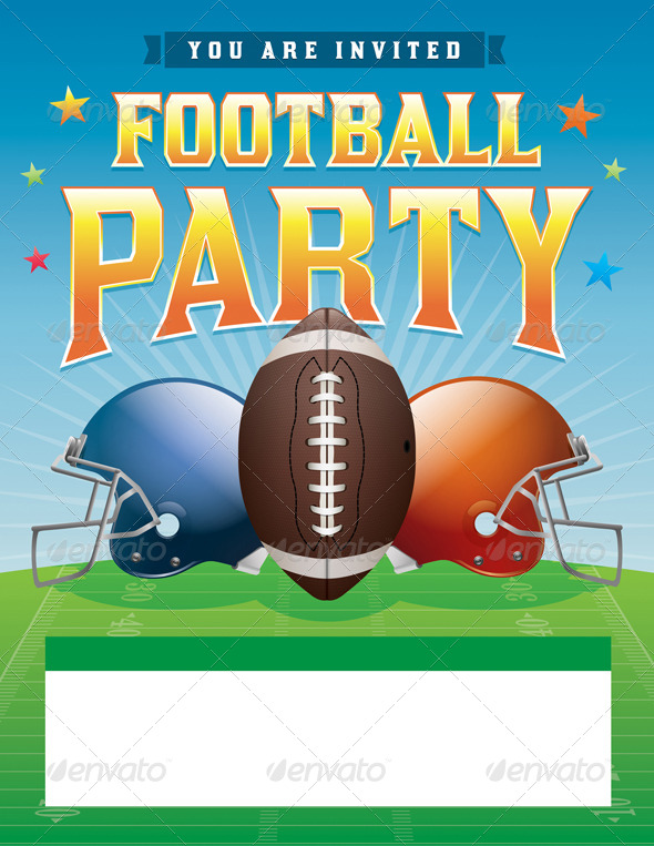 GraphicRiver Vector Football Party Illustration 8754239 GraphicRiver Vector Football Party Illustration 8754239