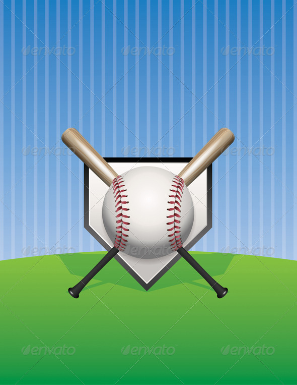 GraphicRiver Vector Baseball Background Illustration 8754243 GraphicRiver Vector Baseball Background Illustration 8754243