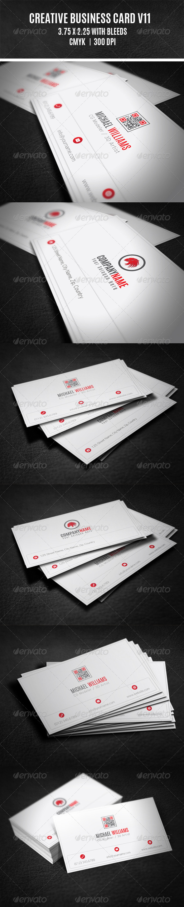GraphicRiver Creative Business Card V11 8754556 GraphicRiver Creative Business Card V11 8754556