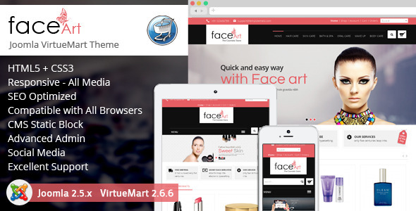 Face Art - Responsive VirtueMart Theme