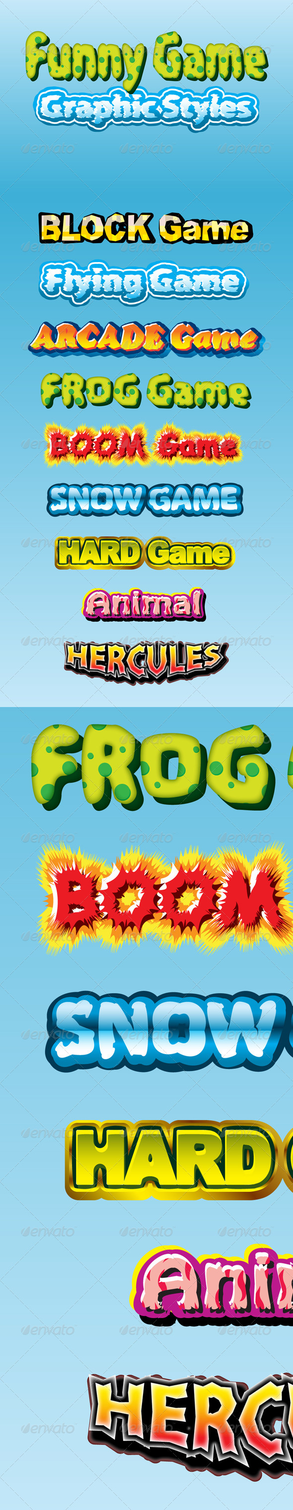 GraphicRiver Funny Game Graphic Styles 8755784 GraphicRiver Funny Game Graphic Styles 8755784