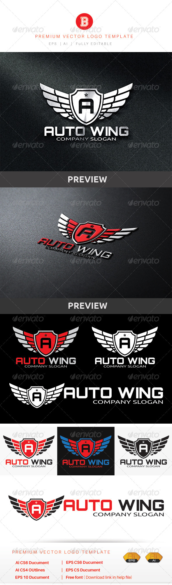 GraphicRiver Auto Wing 8755894 GraphicRiver Auto Wing 8755894
