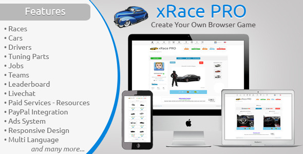 CodeCanyon - xRace PRO v1.0 - Create Your Own Browser Game