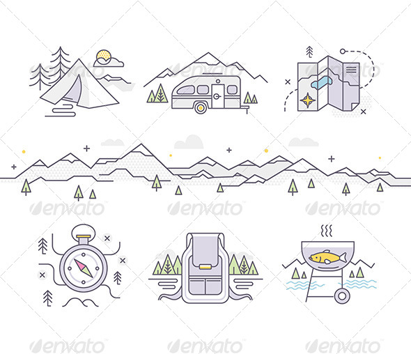 GraphicRiver Camping Lifestyle 8756206 GraphicRiver Camping Lifestyle 8756206