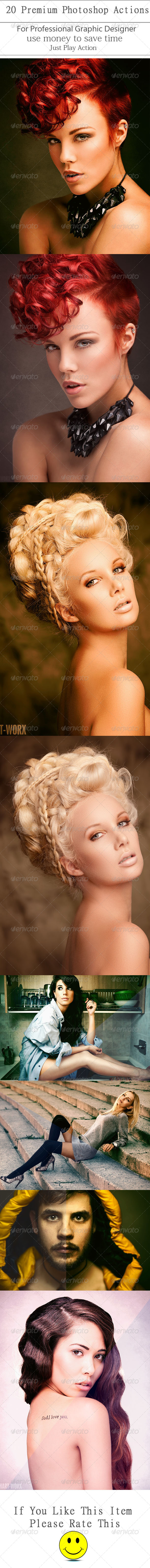 GraphicRiver 20 Premium Photoshop Actions 8756308 GraphicRiver 20 Premium Photoshop Actions 8756308