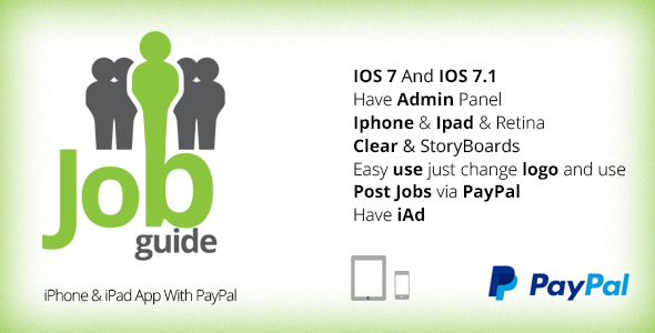 CodeCanyon Job Guide iPhone & iPad App With PayPal 8756772 CodeCanyon Job Guide iPhone & iPad App With PayPal 8756772