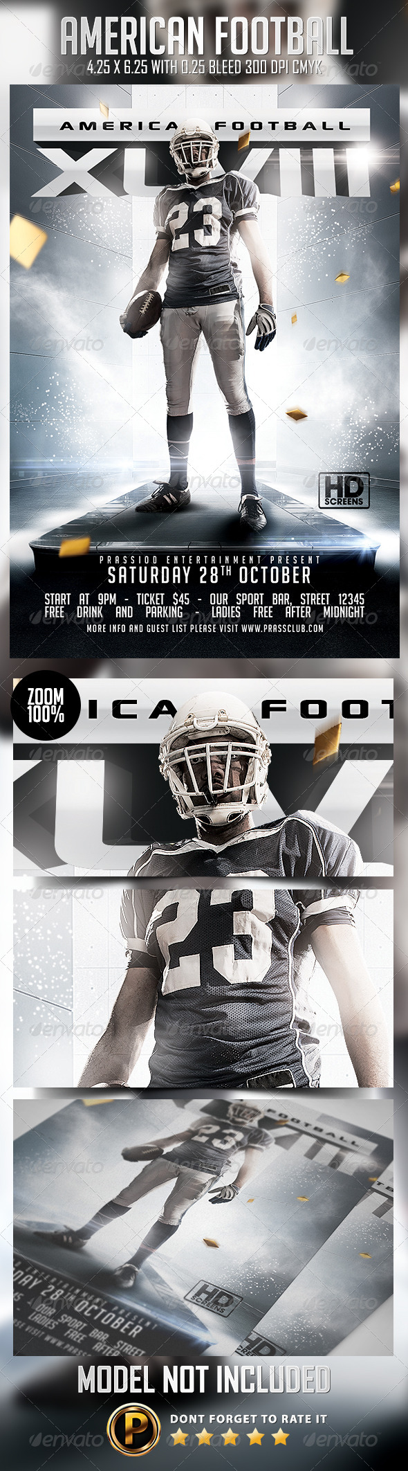GraphicRiver American Football Flyer Template 8757959 GraphicRiver American Football Flyer Template 8757959