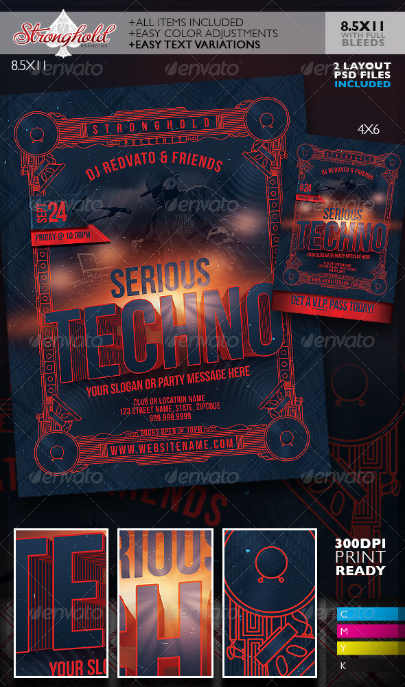 GraphicRiver Serious Techno Nightclub Event Flyer Template 8758075 GraphicRiver Serious Techno Nightclub Event Flyer Template 8758075