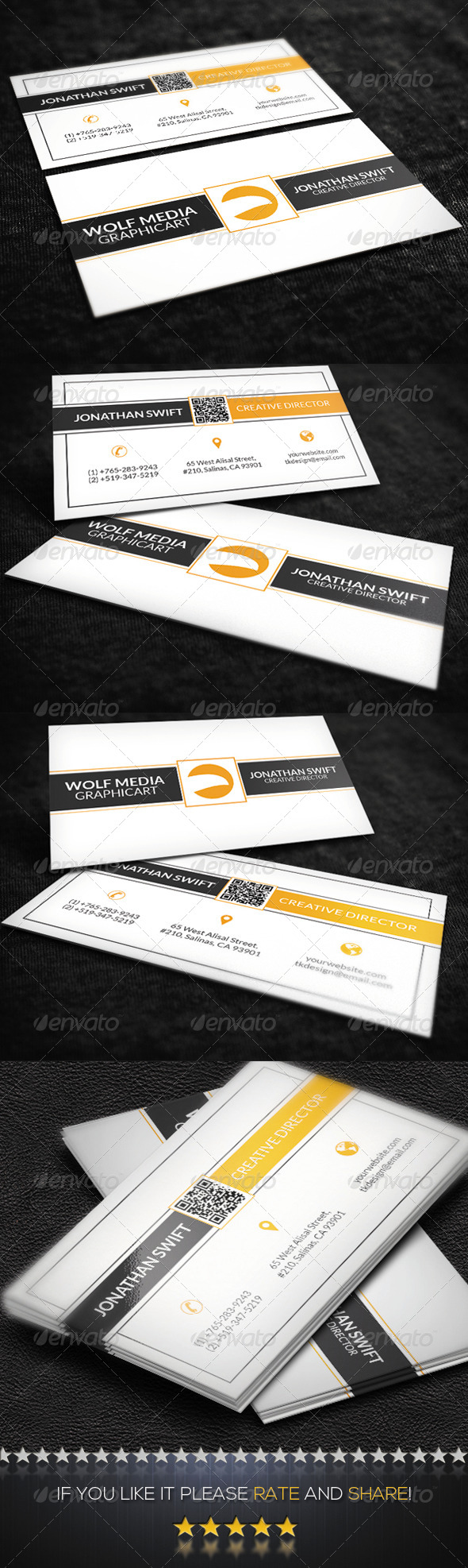 Clean Corporate Business Card (Corporate)