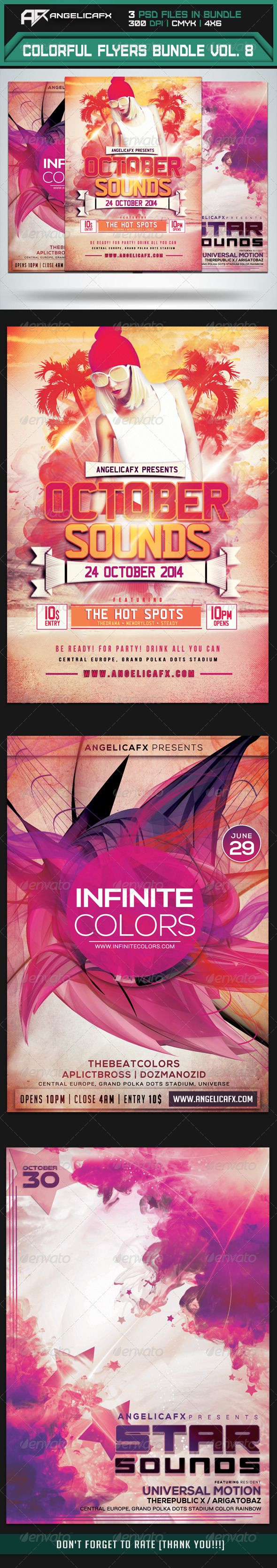 GraphicRiver Colorful Flyers Bundle Vol 8 8759845 GraphicRiver Colorful Flyers Bundle Vol 8 8759845