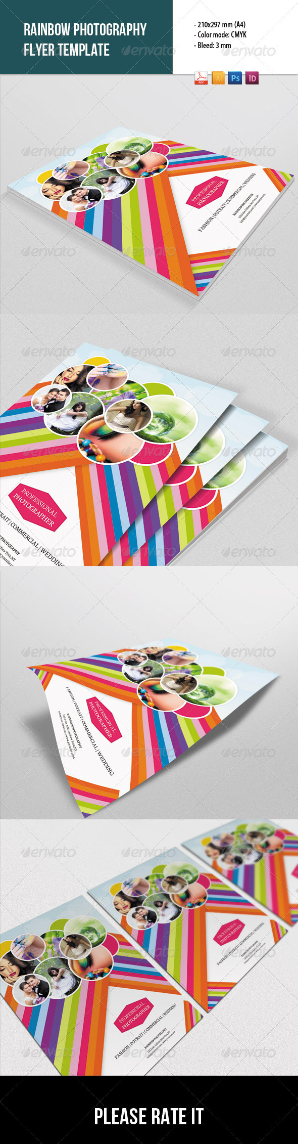 Rainbow Style Photography Flyer (Corporate)