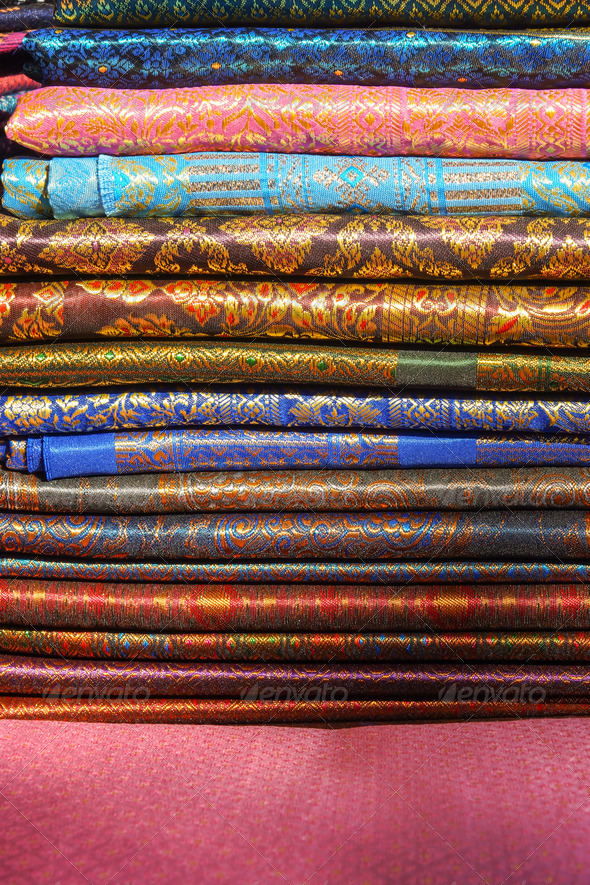 Woven fabric handmade, Thailand.