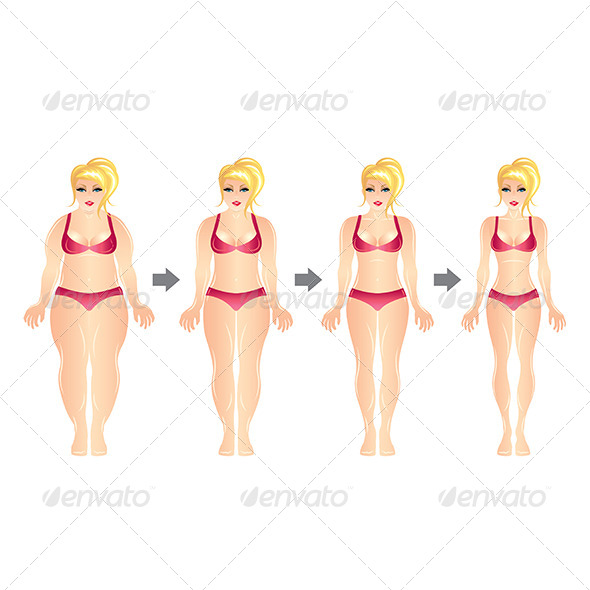 GraphicRiver Weight Loss Woman Vector Illustration 8765271 GraphicRiver Weight Loss Woman Vector Illustration 8765271