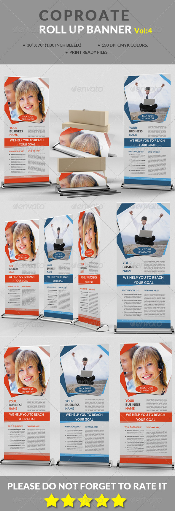 Corporate Roll-up Banner Vol:4 (Signage)