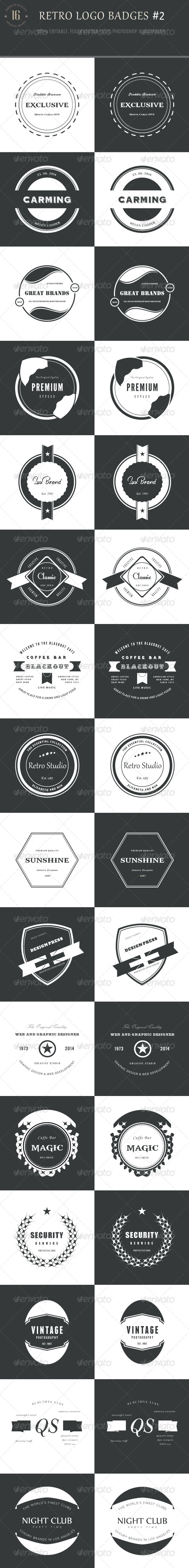 GraphicRiver 16 Retro Logo Badges #2 8766058 GraphicRiver 16 Retro Logo Badges #2 8766058