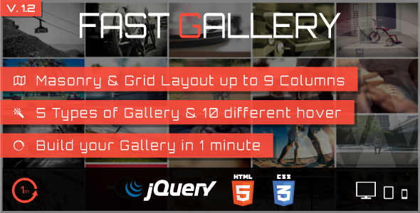 Fast Gallery - Premium Wordpress Plugin - CodeCanyon Item for Sale