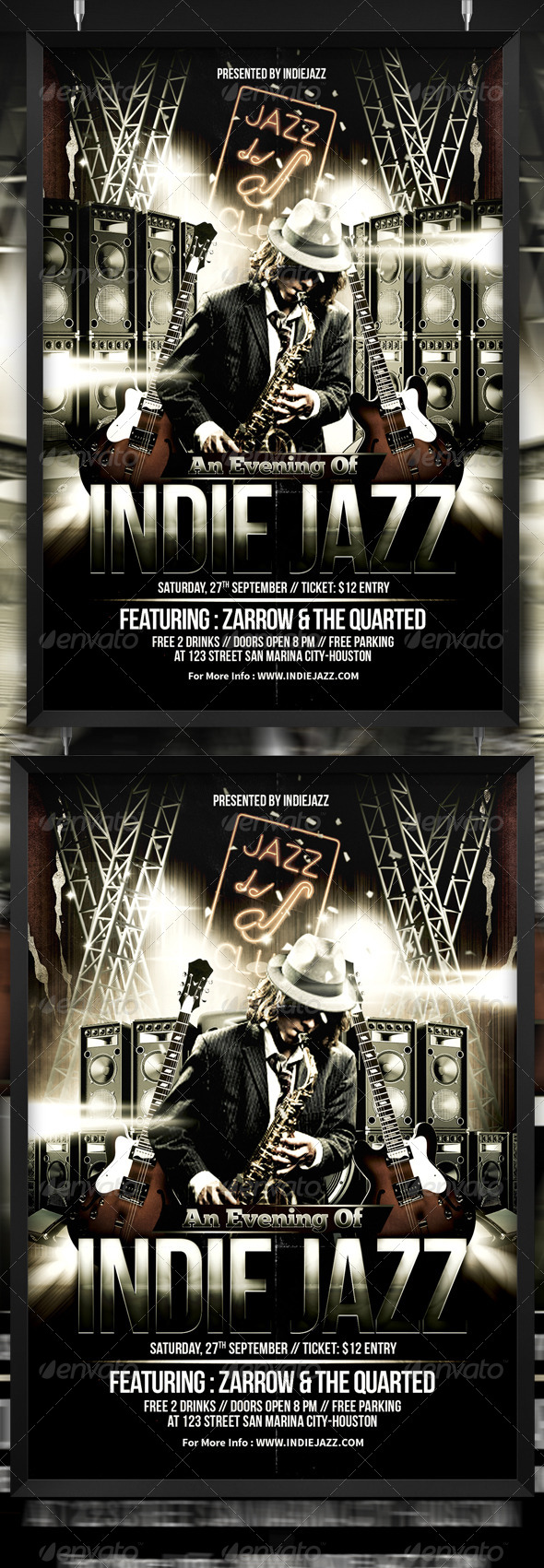 GraphicRiver Indie Jazz Blues Flyer Template 8767091 GraphicRiver Indie Jazz Blues Flyer Template 8767091