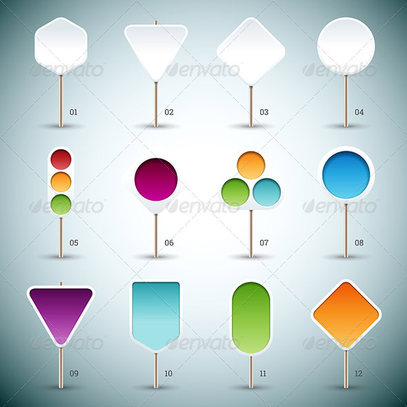 GraphicRiver Road Signs 2 8767130 GraphicRiver Road Signs 2 8767130