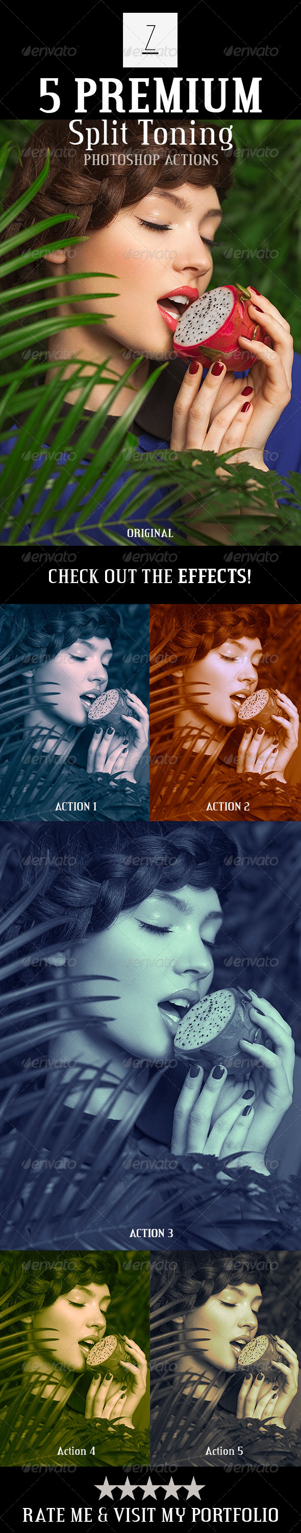 GraphicRiver 5 Premium Split Toning Actions 8767402 GraphicRiver 5 Premium Split Toning Actions 8767402