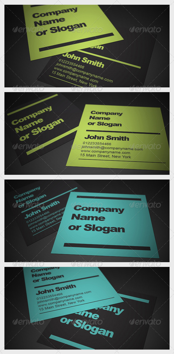 Square Business Card Square Business Card