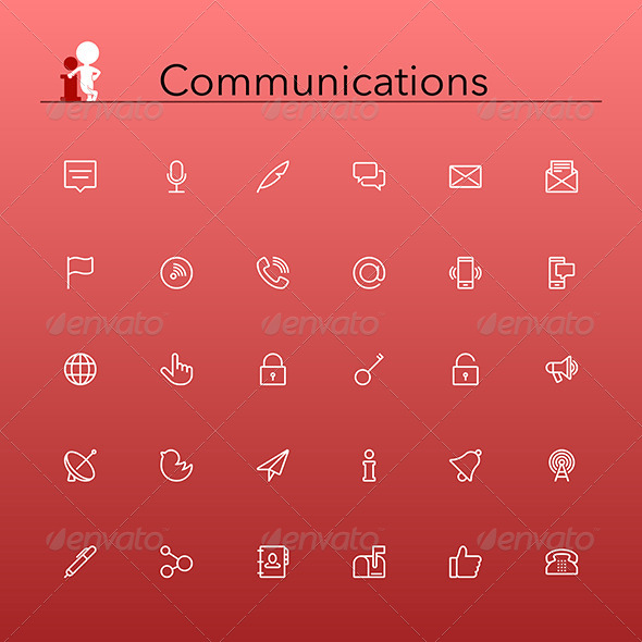 GraphicRiver Communications Icons 8770681 GraphicRiver Communications Icons 8770681