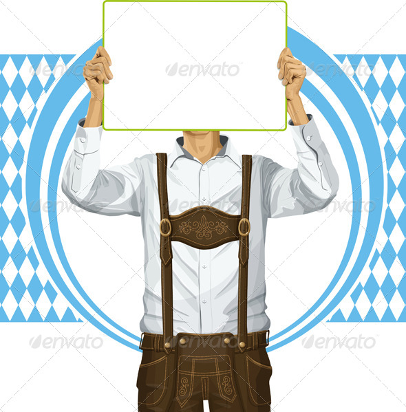 GraphicRiver Man With Write Board On Oktoberfest 8770872 GraphicRiver Man With Write Board On Oktoberfest 8770872