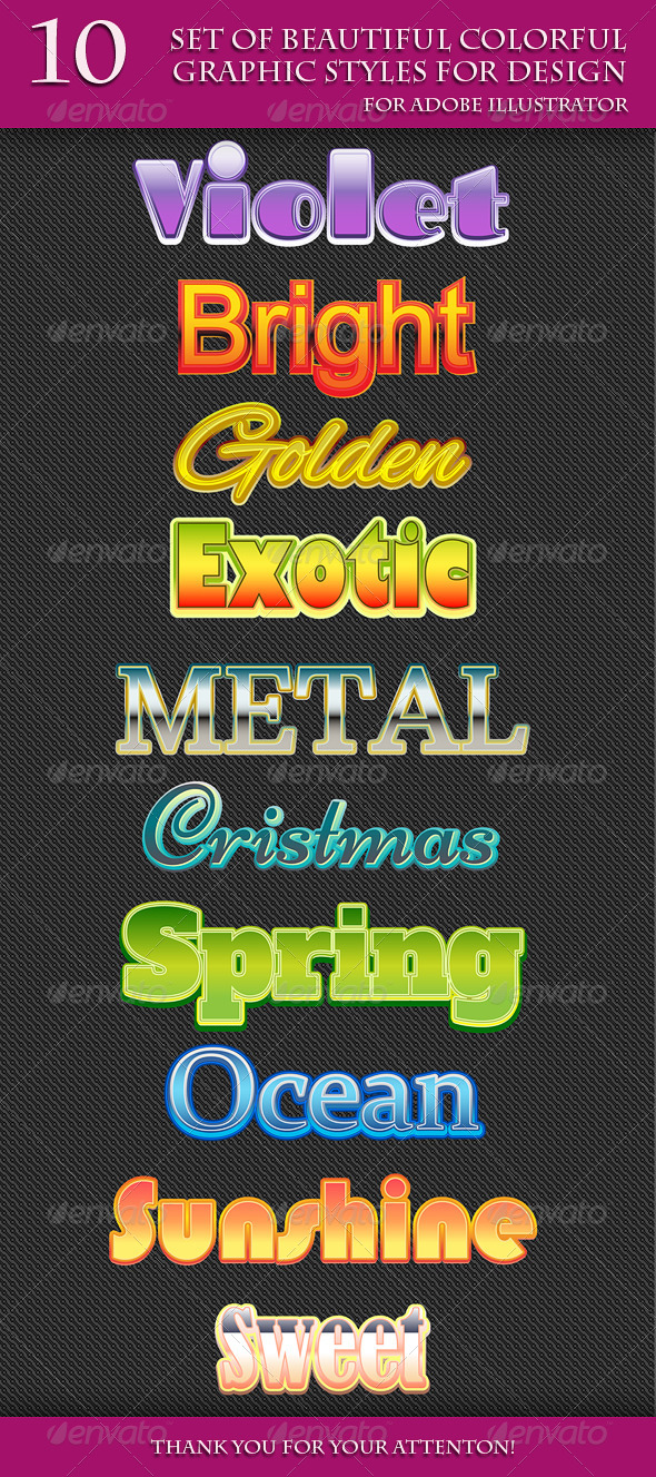 GraphicRiver Set of Beautiful Colorful Styles for Design 8771338 GraphicRiver Set of Beautiful Colorful Styles for Design 8771338