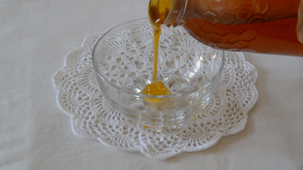 Honey Poured Inside a Bowl Honey Poured Inside a Bowl