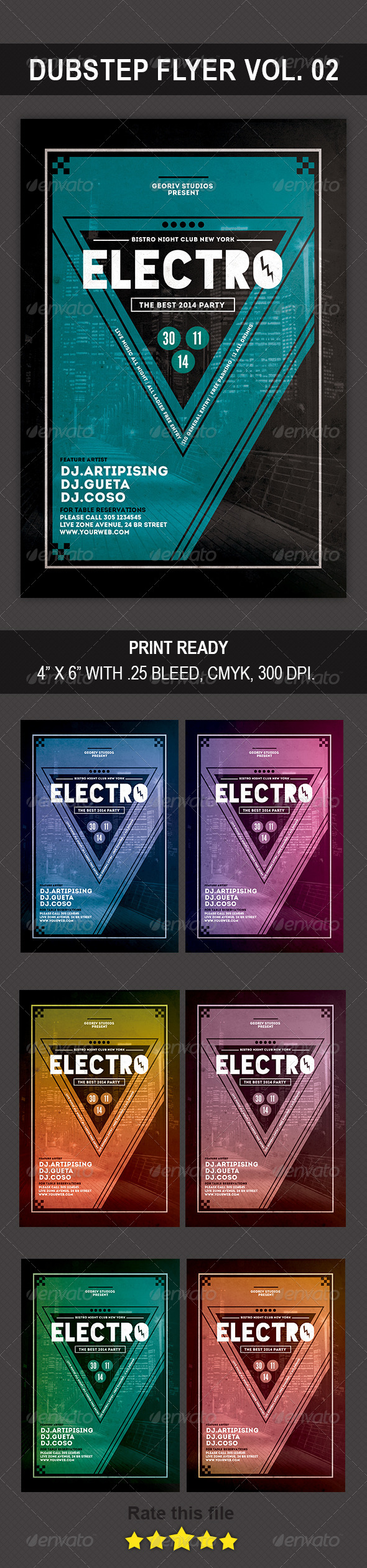 GraphicRiver Electro Flyer 8771691 GraphicRiver Electro Flyer 8771691