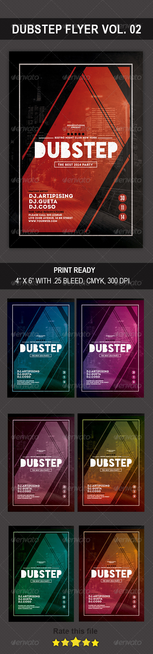 GraphicRiver Dubstep Flyer Vol 02 8771834 GraphicRiver Dubstep Flyer Vol 02 8771834
