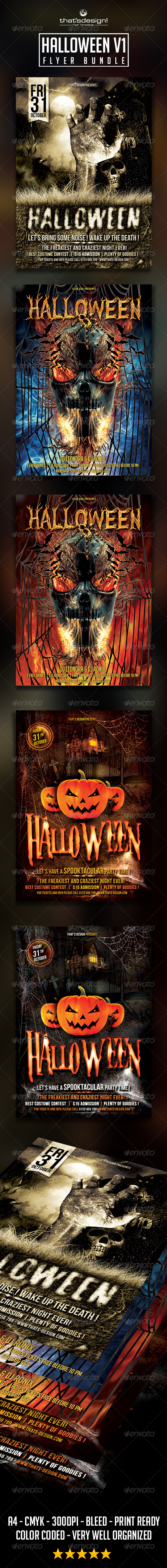 GraphicRiver Halloween Flyer Bundle V1 8772016 GraphicRiver Halloween Flyer Bundle V1 8772016