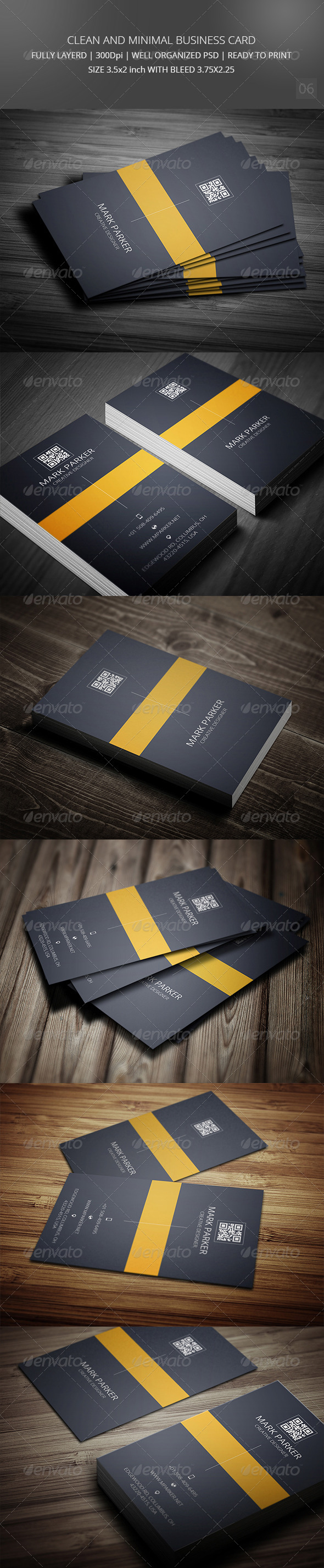 GraphicRiver Clean and Minimal Business Card vol-6 8772621 GraphicRiver Clean and Minimal Business Card vol-6 8772621