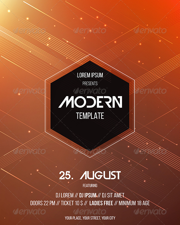GraphicRiver Party Poster Template 8760337 GraphicRiver Party Poster Template 8760337