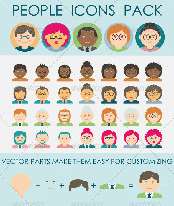 GraphicRiver People Icons Pack 8775739 GraphicRiver People Icons Pack 8775739