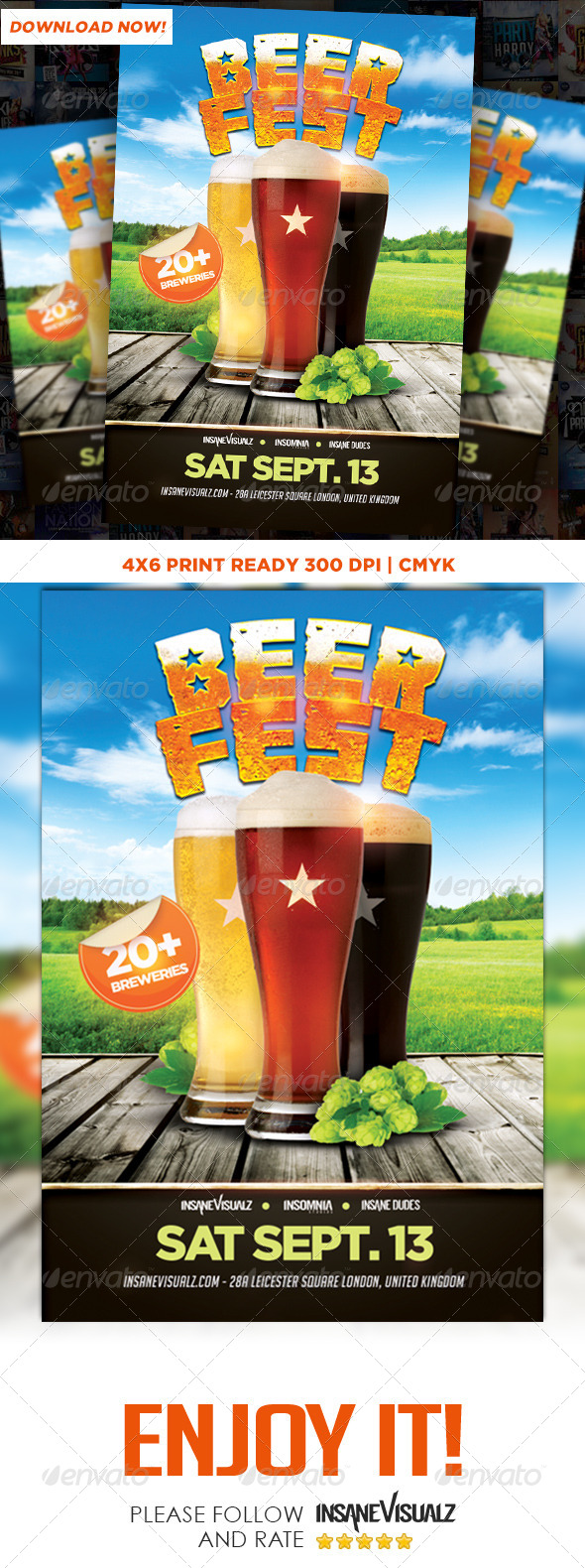 GraphicRiver Beer Fest Flyer 8760370 GraphicRiver Beer Fest Flyer 8760370