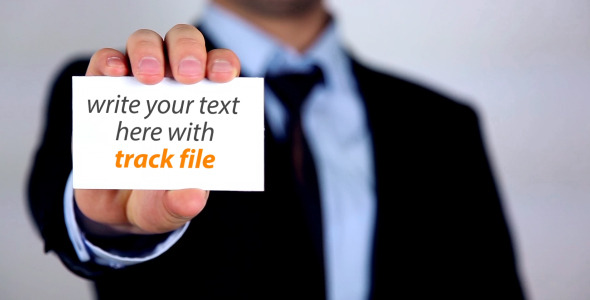 Business Card Green Screen Business Card Green Screen