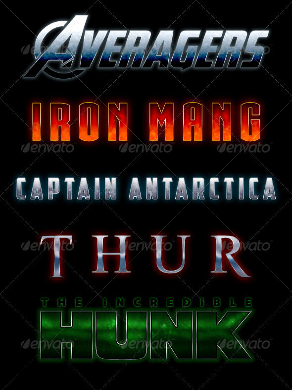 GraphicRiver MARVEL-ous Text Styles 8775946 GraphicRiver MARVEL-ous Text Styles 8775946