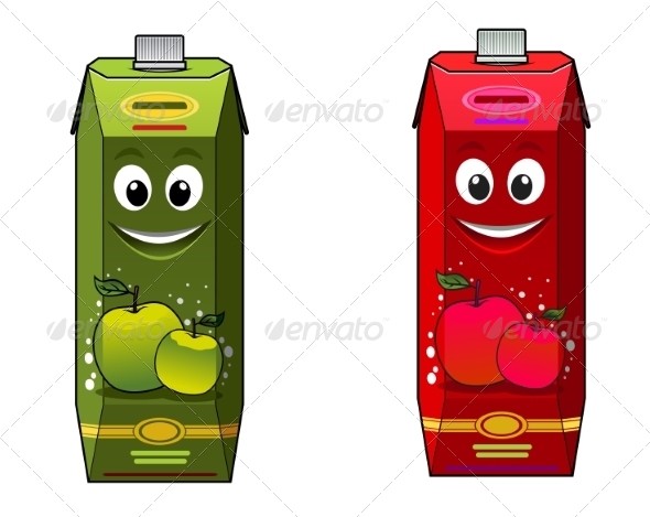 GraphicRiver Cartoon Juice Boxes 8776848 GraphicRiver Cartoon Juice Boxes 8776848