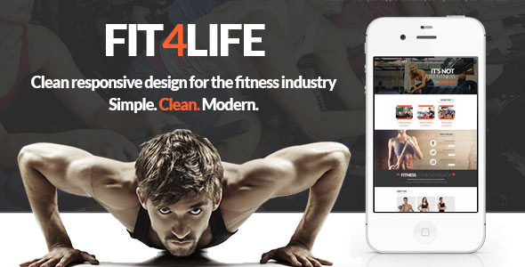 Fit4Life - Gym & Fitness PSD Template