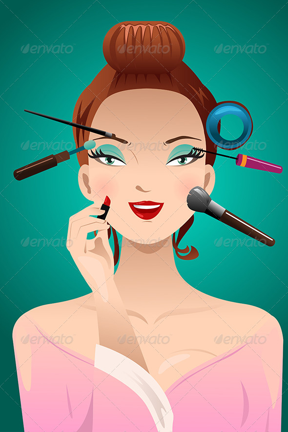 GraphicRiver Applying Makeup on a Woman 8778336 GraphicRiver Applying Makeup on a Woman 8778336
